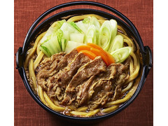 ファミリーマート お母さん食堂 牛肉の旨み！ 牛すき焼き鍋 うどん入り 商品写真