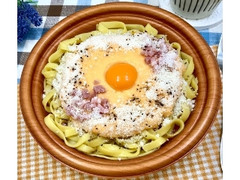 生パスタカルボナーラ