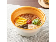 梅と蒸し鶏のあったかそうめん