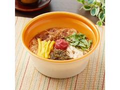 梅と蒸し鶏のあったかそうめん