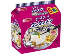 エースコック ワンタンメン 関西だししょうゆ 袋5食