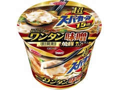 エースコック 超スーパーカップ1.5倍 ワンタン味噌ラーメン 焼豚入り 商品写真