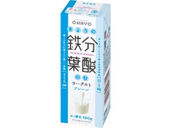 オハヨー きょうの鉄分葉酸のむヨーグルト パック190g