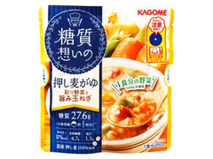 カゴメ 糖質想いの 押し麦がゆ 彩り野菜と旨み玉ねぎ 商品写真