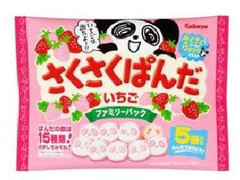 カバヤ さくさくぱんだ いちご ファミリーパック 商品写真