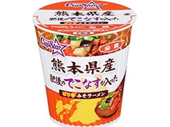 サンヨー食品 サッポロ一番 カップスター 熊本県産肥後のでこなすが入ったピリ辛みそラーメン 商品写真