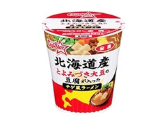 サンヨー食品 サッポロ一番 カップスター 北海道産とよみづき大豆の豆腐が入った チゲ風ラーメン 商品写真