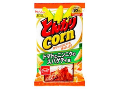 ハウス とんがりコーン トマトとニンニクのスパゲティ味 商品写真