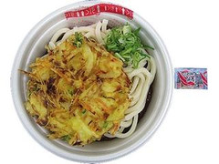 レンジ野菜かき揚げうどん