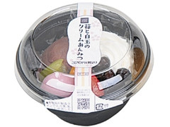 ローソン Uchi Cafe’ SWEETS 苺と白玉のクリームあんみつ カップ1個