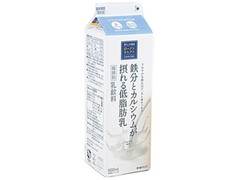 ローソン ローソンセレクト 鉄分とカルシウムが摂れる低脂肪乳 パック1L 商品写真
