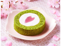 ローソン 桜と抹茶のロールケーキ はる・はろう・ろうる