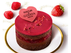 ローソン Uchi Cafe’ SWEETS × GODIVA ショコラケーキラズベリー 商品写真