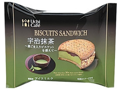 ローソン Uchi Cafe’ SWEETS ビスケットサンド 宇治抹茶 商品写真