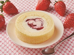 ローソン Uchi Cafe’ SWEETS ×八天堂 かすたーど苺ロールケーキ