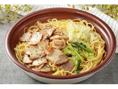 大盛 チャーシューパスタ 和風にんにく醤油