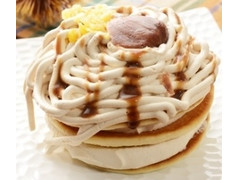 ローソン Uchi Cafe’ SWEETS モンブランのクリームパンケーキ 商品写真