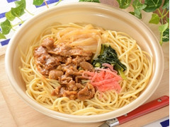 ローソン 大盛 豚肉の生姜焼き和風パスタ 商品写真