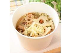 ザクザク根菜の和風生姜スープ