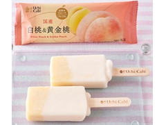 ローソン Uchi Cafe’ 日本のフルーツプレミアム 白桃＆黄金桃 商品写真
