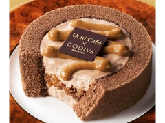 ローソン Uchi Cafe’ SWEETS×GODIVA キャラメルショコラロールケーキ