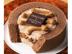 ローソン Uchi Cafe’ ×GODIVA キャラメルショコラロールケーキ