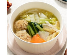 ローソン 1／2日分の野菜 塩ちゃんこ風鶏団子スープ 商品写真