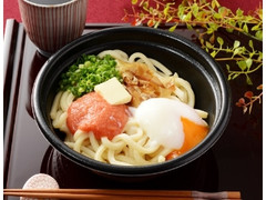 明太バター釜玉風うどん