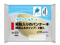 ローソン 米粉入りのパンケーキ 粒あん＆ホイップ 商品写真