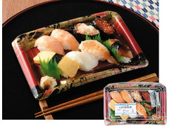 ローソン サーモン3種のにぎり寿司 商品写真