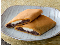 ローソン Uchi Cafe’ もっちりクレープ あんこ＆チーズクリーム 商品写真
