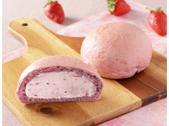 ローソン Uchi Cafe’ クリームたっぷり！ふわもち冷やしクリームパン いちごホイップ