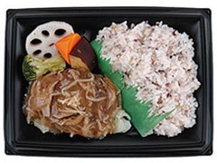 ローソン 生姜野菜あんの押麦入りハンバーグごはん 商品写真