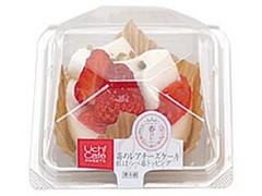 ローソン Uchi Cafe’ SWEETS 苺のレアチーズケーキ 紅ほっぺ苺トッピング