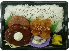 ローソン 鉄板焼ハンバーグ＆鶏唐揚弁当 商品写真