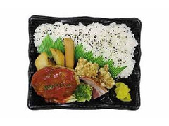 ローソン 大盛！鉄板焼ハンバーグ＆鶏唐揚弁当 商品写真