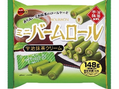 ブルボン ミニバームロール 宇治抹茶クリーム 袋148g