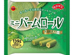 ブルボン ミニバームロール 宇治抹茶クリーム 袋139g