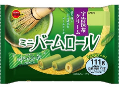 ブルボン ミニバームロール 宇治抹茶クリーム 袋111g