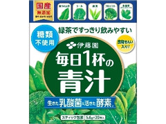 緑茶ですっきり飲みやすい 毎日1杯の青汁 糖類不使用 箱20包