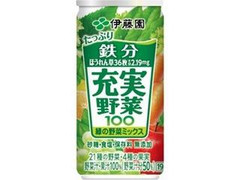 充実野菜 緑の野菜ミックス 缶190g