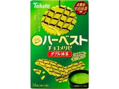 東ハト ハーベスト チョコメリゼ ダブル抹茶 箱2枚×7