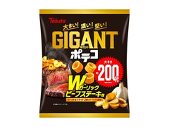 東ハト GIGANTポテコ Wガーリックビーフステーキ味 商品写真