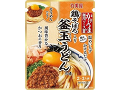 丸美屋 かけうま麺用ソース 鶏そぼろ入り釜玉うどんの素 商品写真