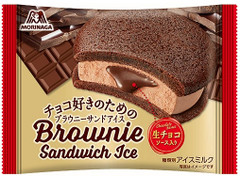 森永製菓 チョコ好きのためのブラウニーサンドアイス
