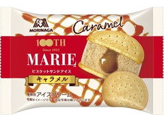 森永製菓 100THマリービスケットサンドアイス キャラメル