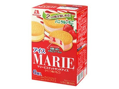 森永製菓 マリー ビスケットサンドアイス バニラ＆いちご 商品写真