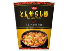 日清のとんがらし麺 うま辛酸辣湯麺 カップ65g