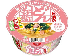 日清のあっさりおだしがおいしいどん兵衛 4種の具材が入った温つゆおそうめん カップ69g