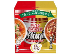 日清食品 カップヌードル 魔法のレストランコラボ トマトスープ→担々麺